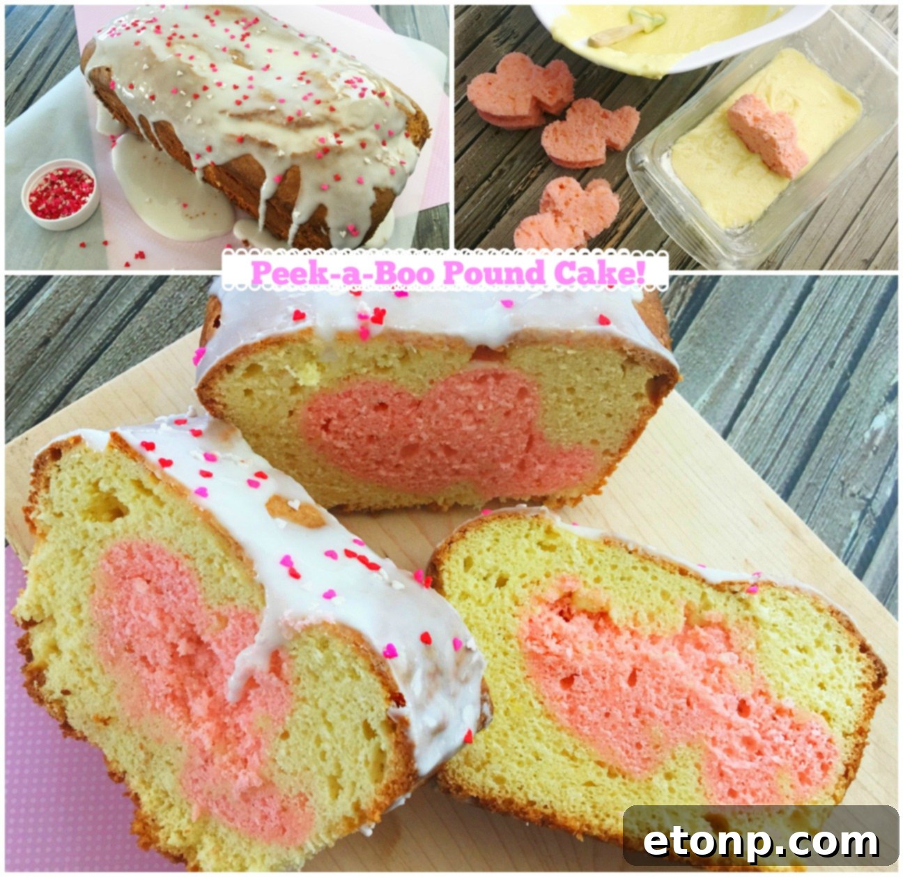 Heart Pound Cake with Peek-a-Boo Design