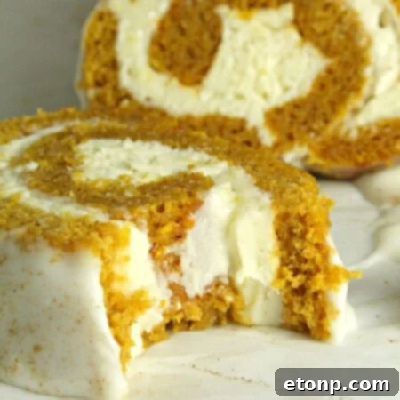 Pumpkin Roll with Cream Cheese Frosting