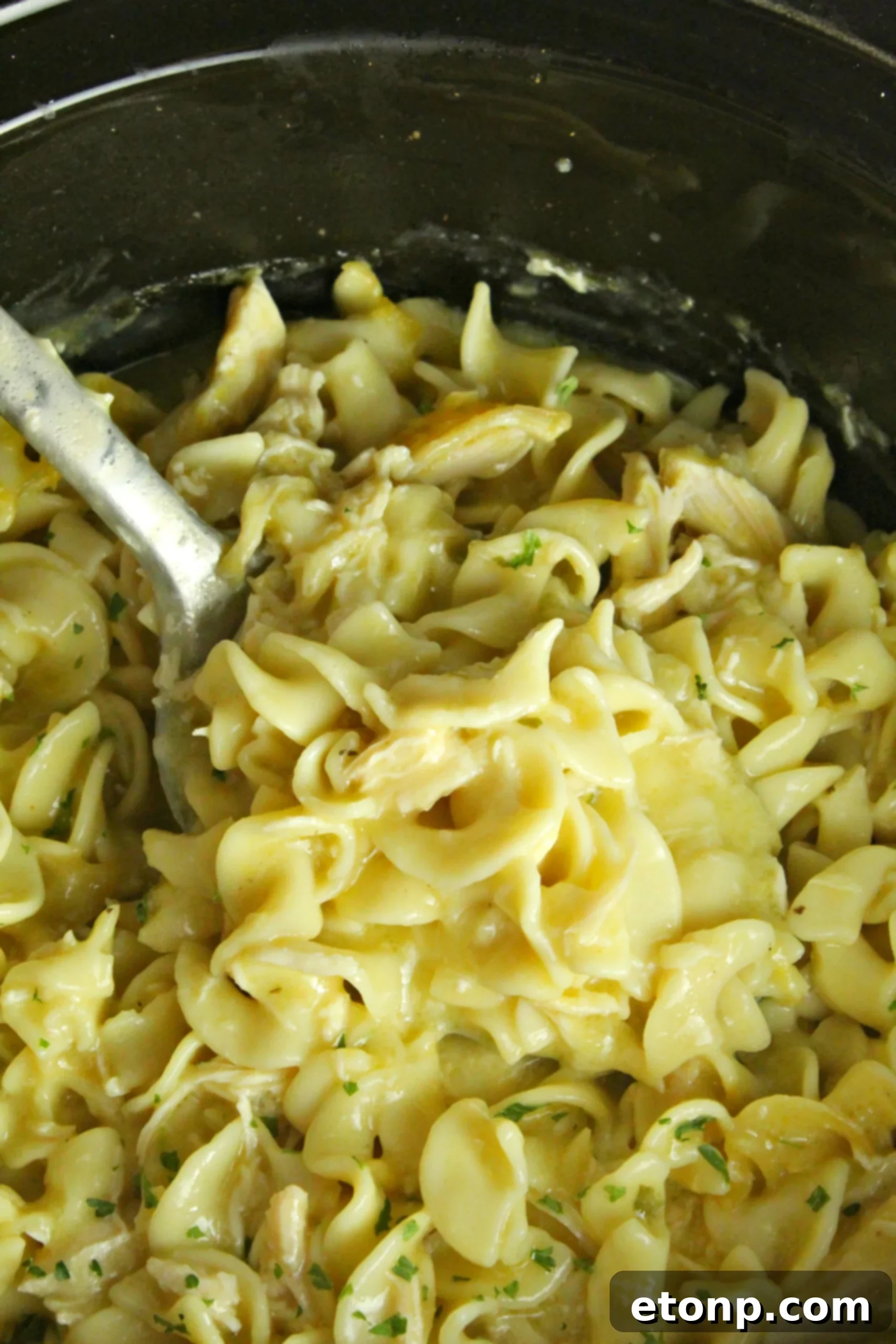 The finished dish, perfectly cooked and ready to serve.