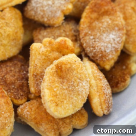 Delicious Snickerdoodle Pie Crust Cookies, ready to be enjoyed