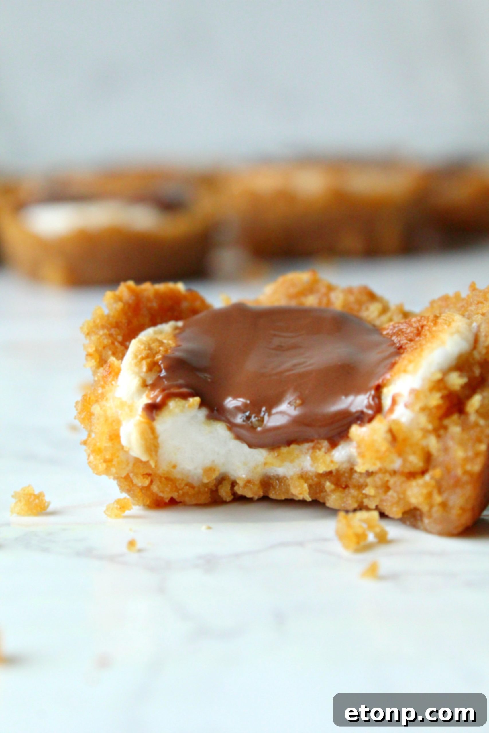 Fireside S'mores Cookie Bites 8 Various types of chocolate bars and chips, indicating choice for S'mores Cookie Cups.