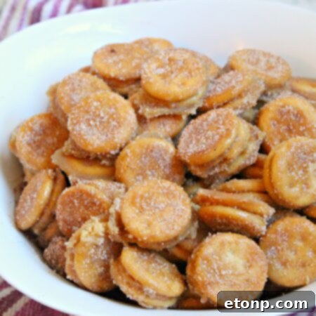 Ritz Churro Bites served on a platter