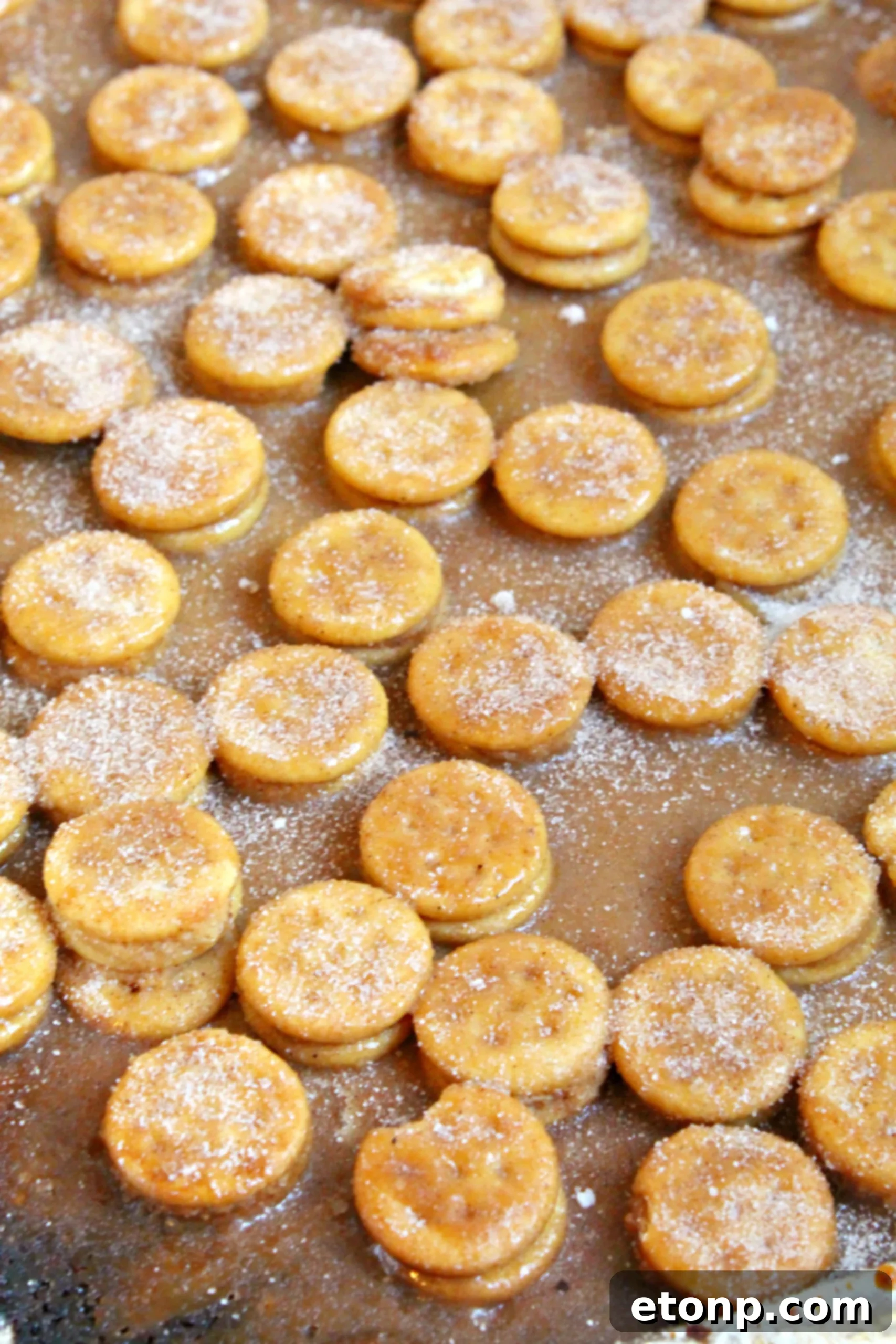 All the ingredients for Ritz Churro Bites laid out on a table.