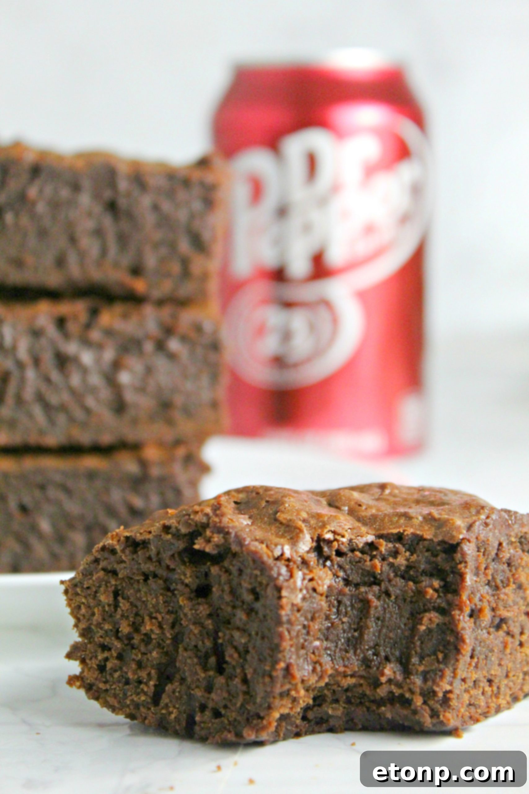 Decadent Dr Pepper Brownies 5 A baking dish filled with Dr. Pepper brownie batter, ready for the oven