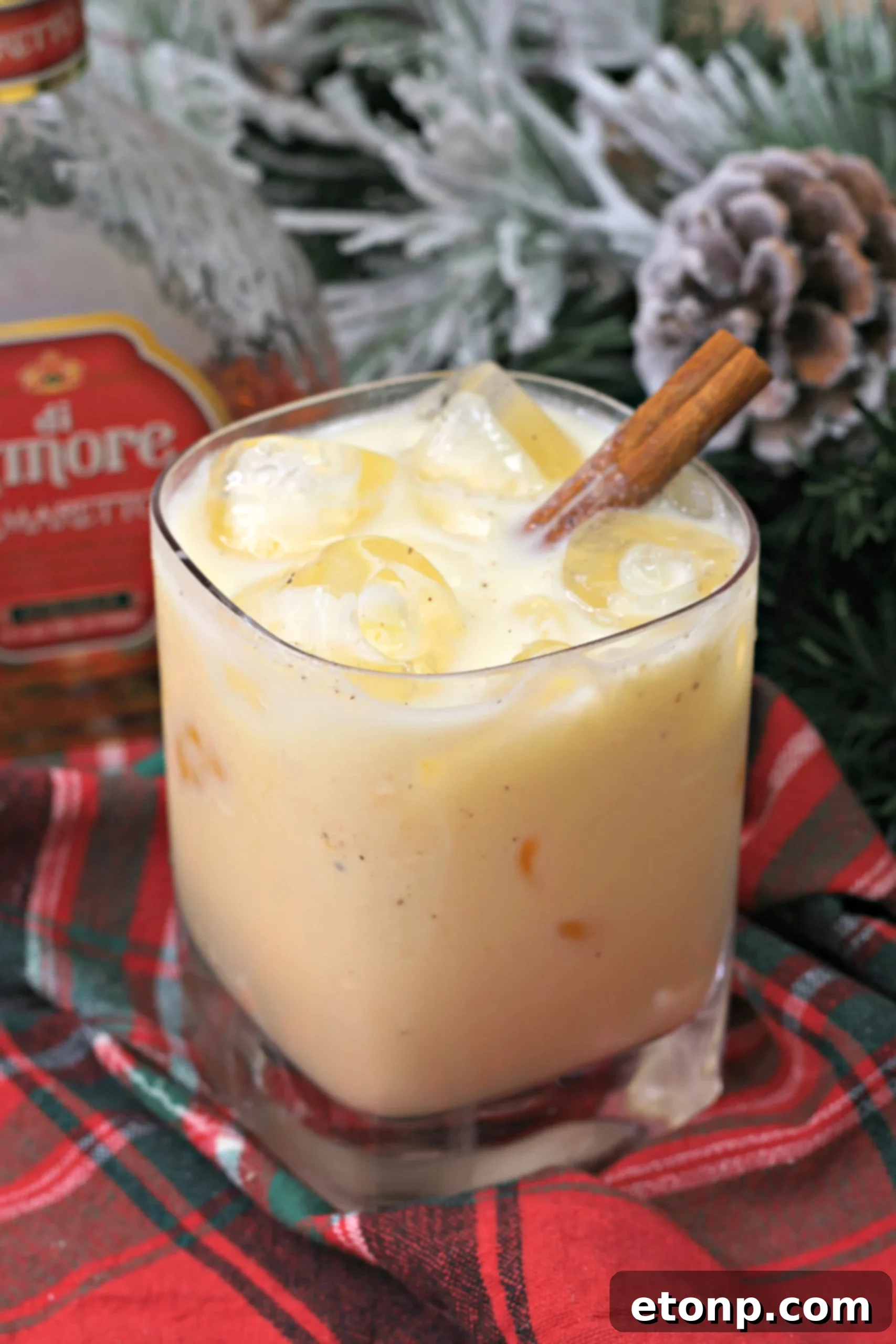 Amaretto Nog Delight 2 Eggnog Amaretto Cocktail