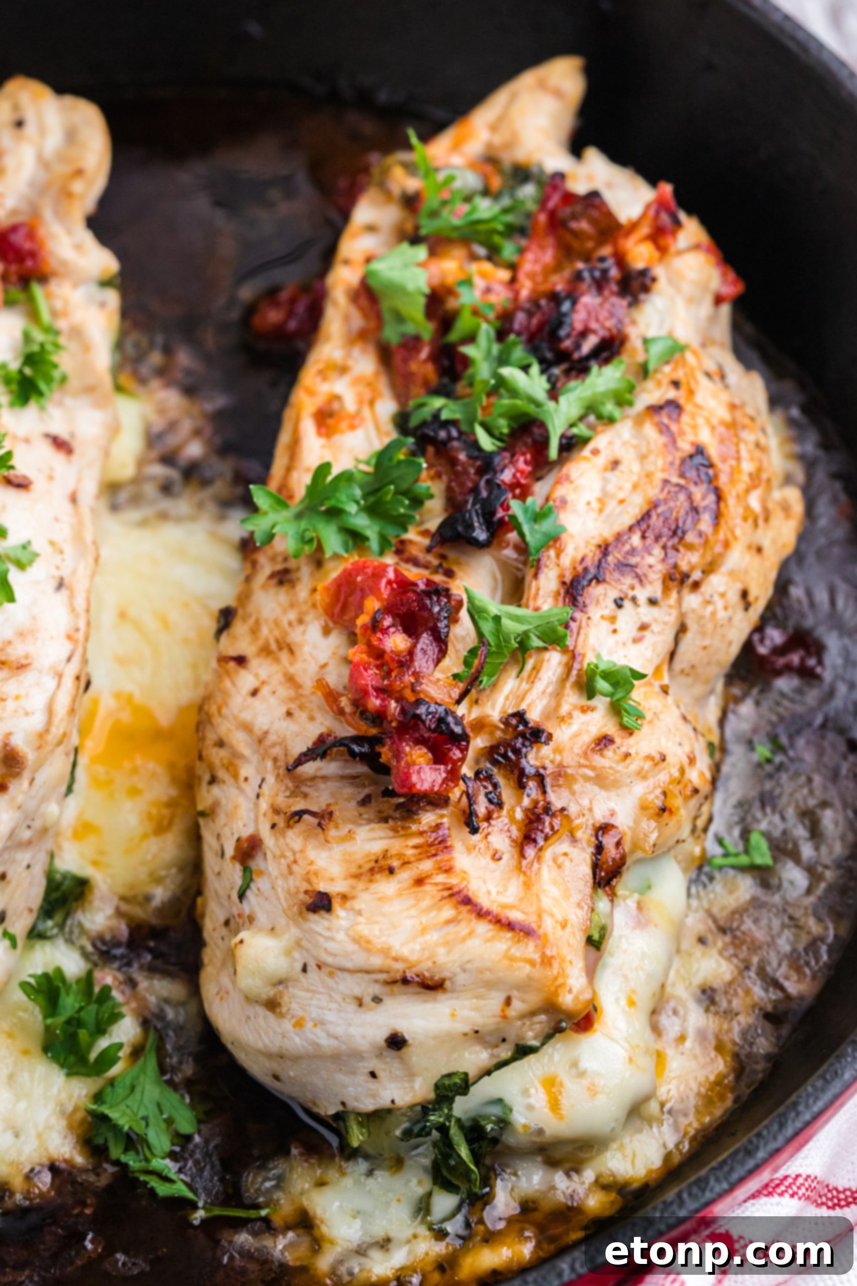 Stuffed Chicken Breast close up