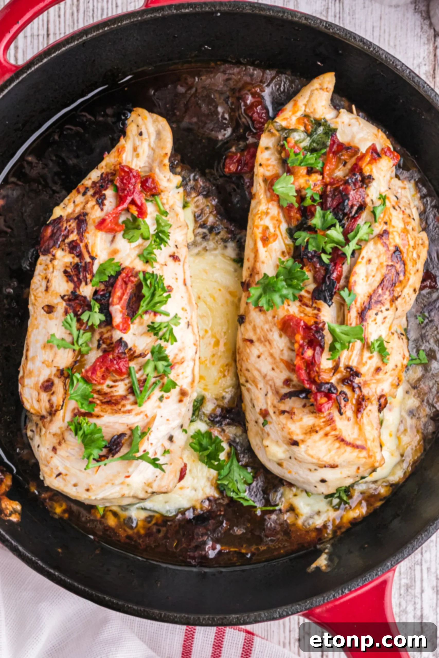 Stuffed Chicken Breast ready for oven