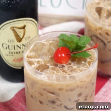 Baileys Irish Cream McGregor Cocktail ready to be served