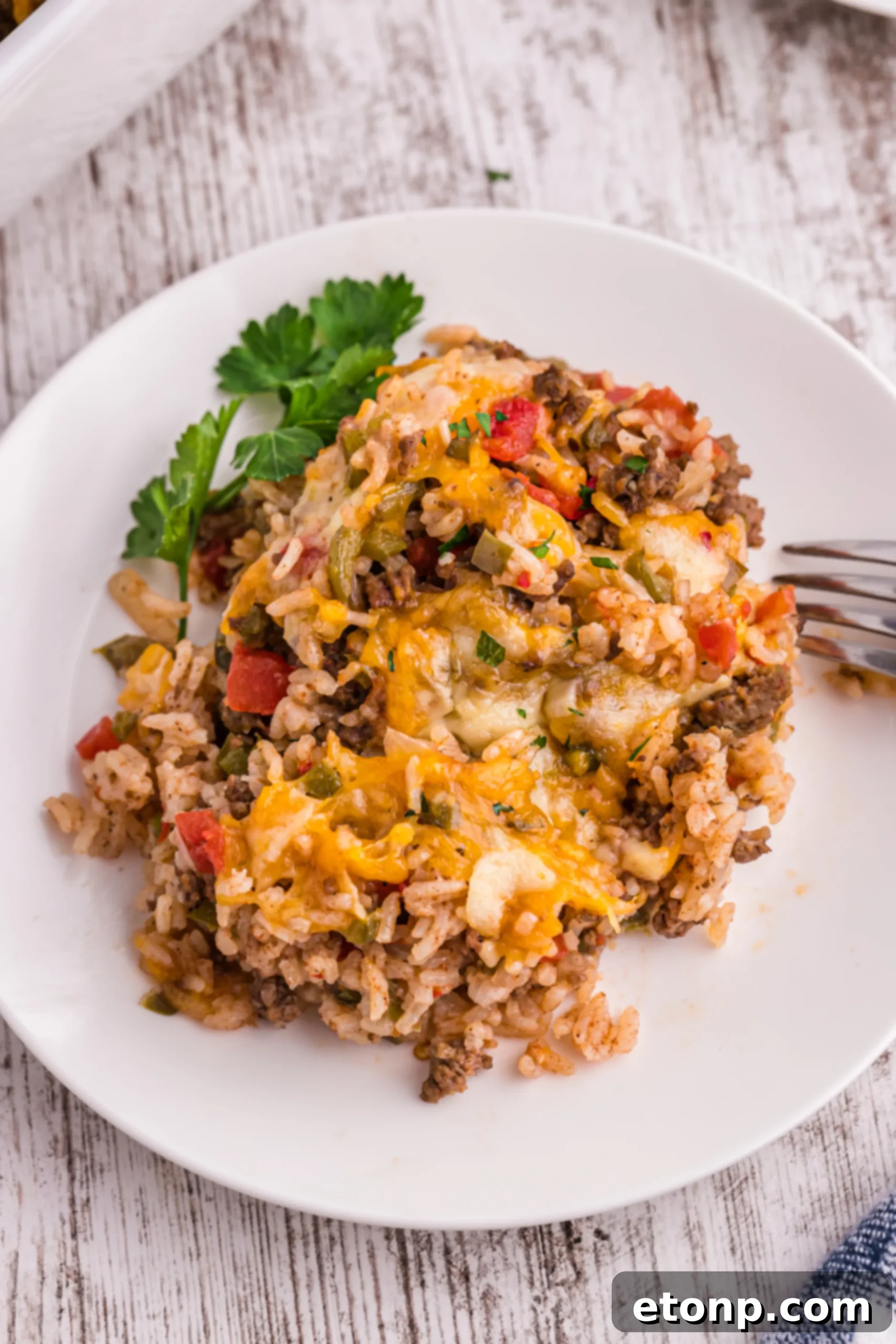 Cooked ground meat mixture for casserole