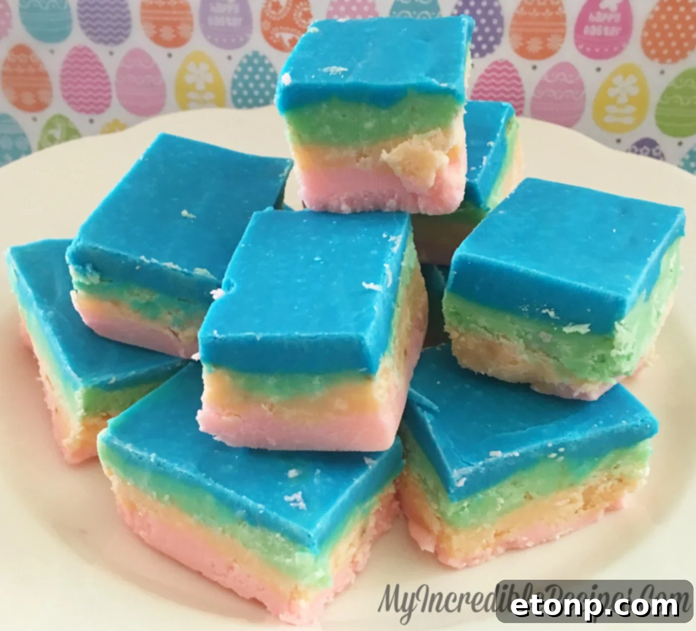 Inspiration from rainbow treats for Unicorn Fudge