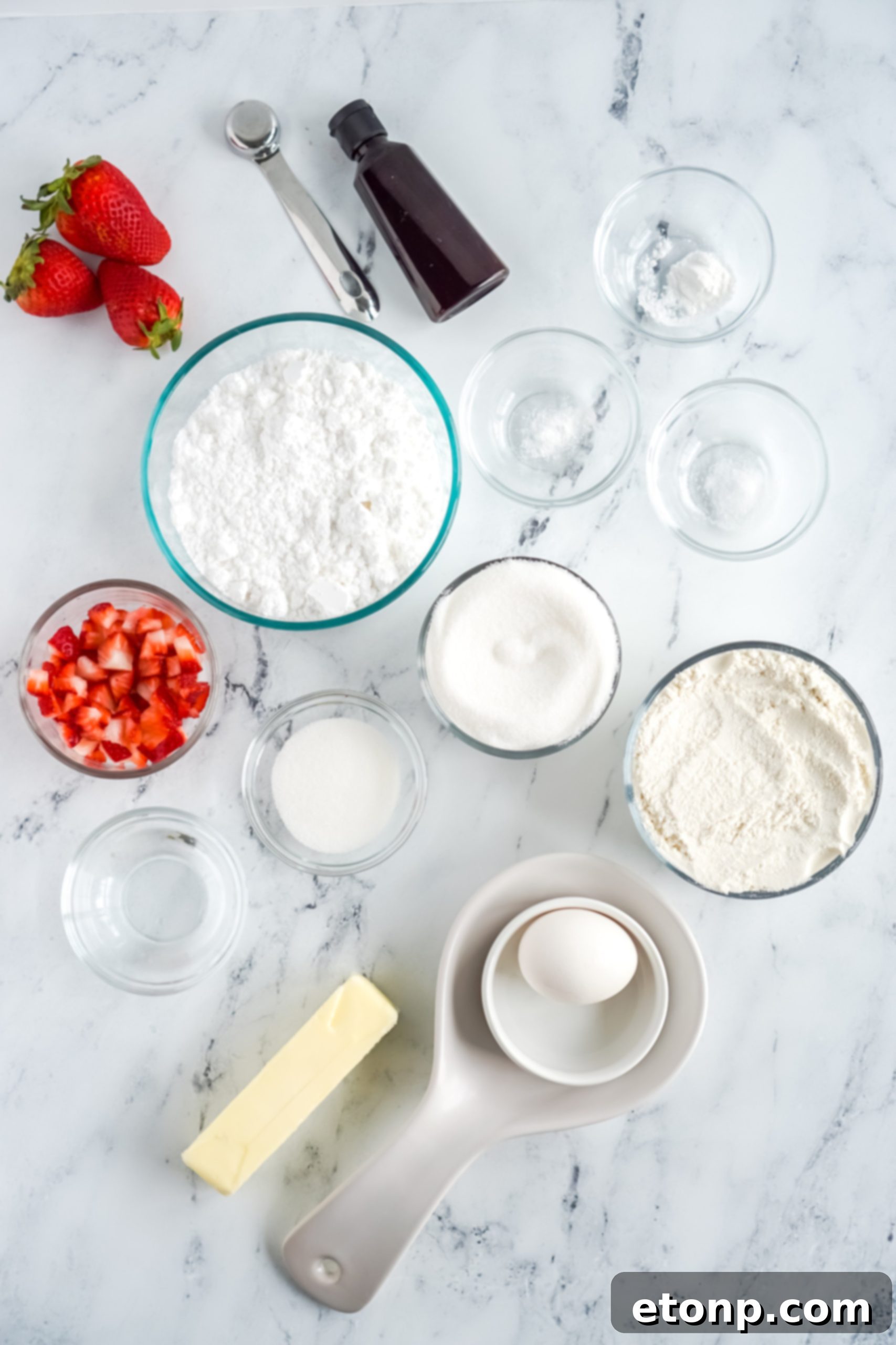 Close-up of freshly baked Strawberry Glazed Sugar Cookies