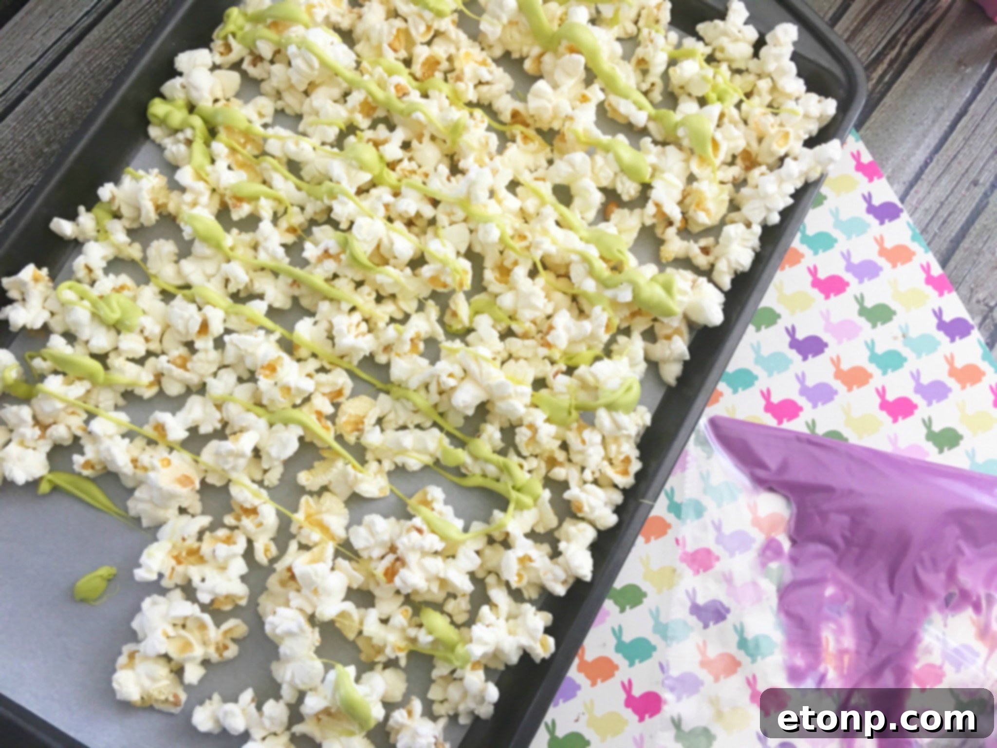 Bunny Bait adapted for St Patrick's Day with vibrant green colors and themed candies