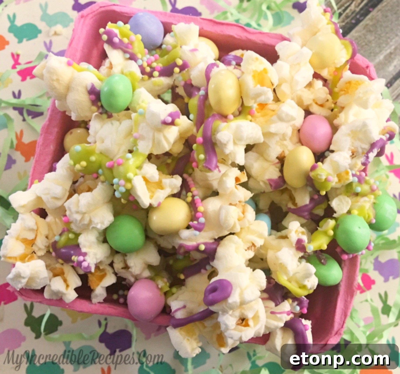 Assortment of Bunny Bait, perfect for sharing at parties and highlighting different pieces and textures