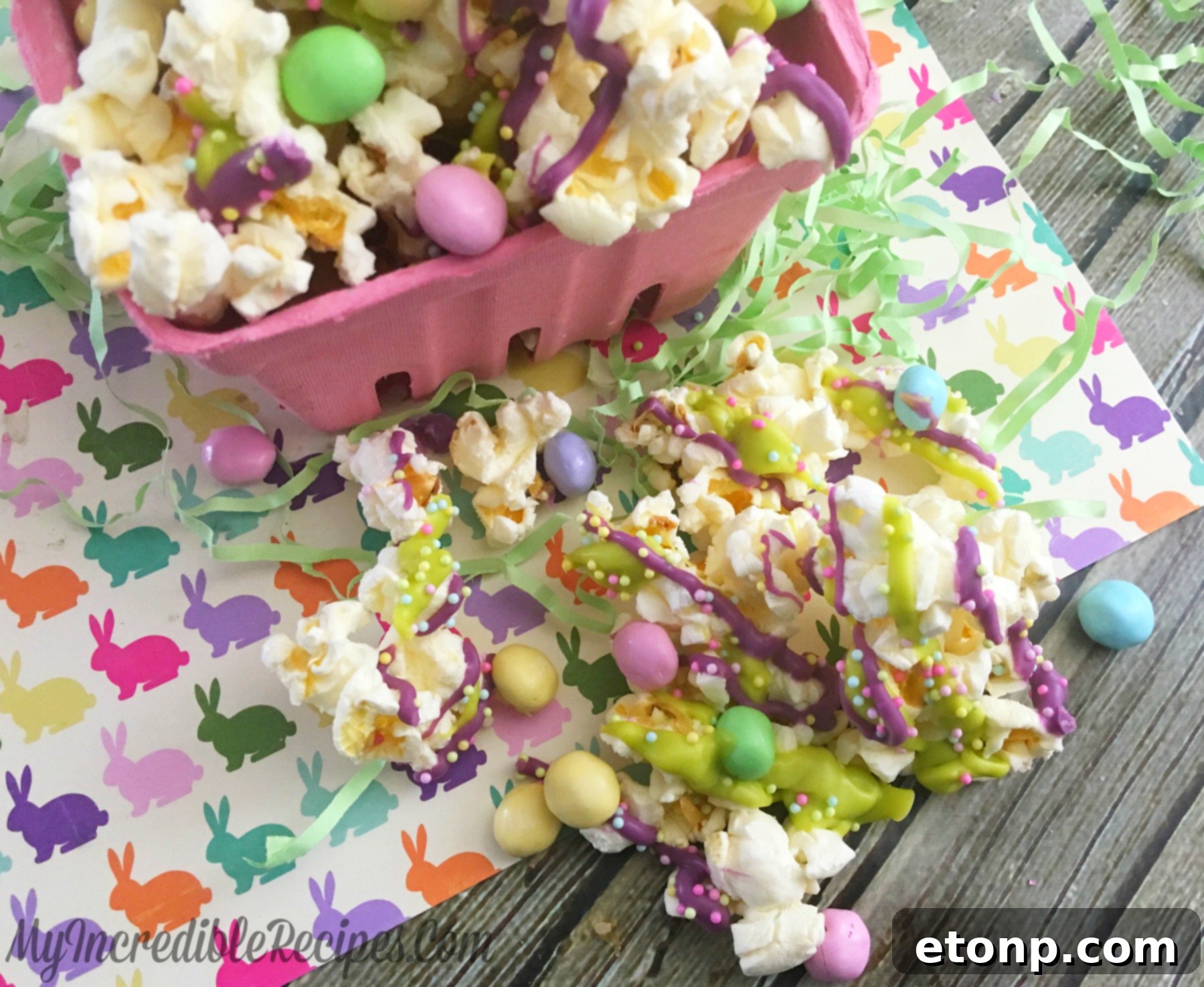 A large bowl of colorful Bunny Bait ready to be served, showcasing its vibrant appeal and deliciousness