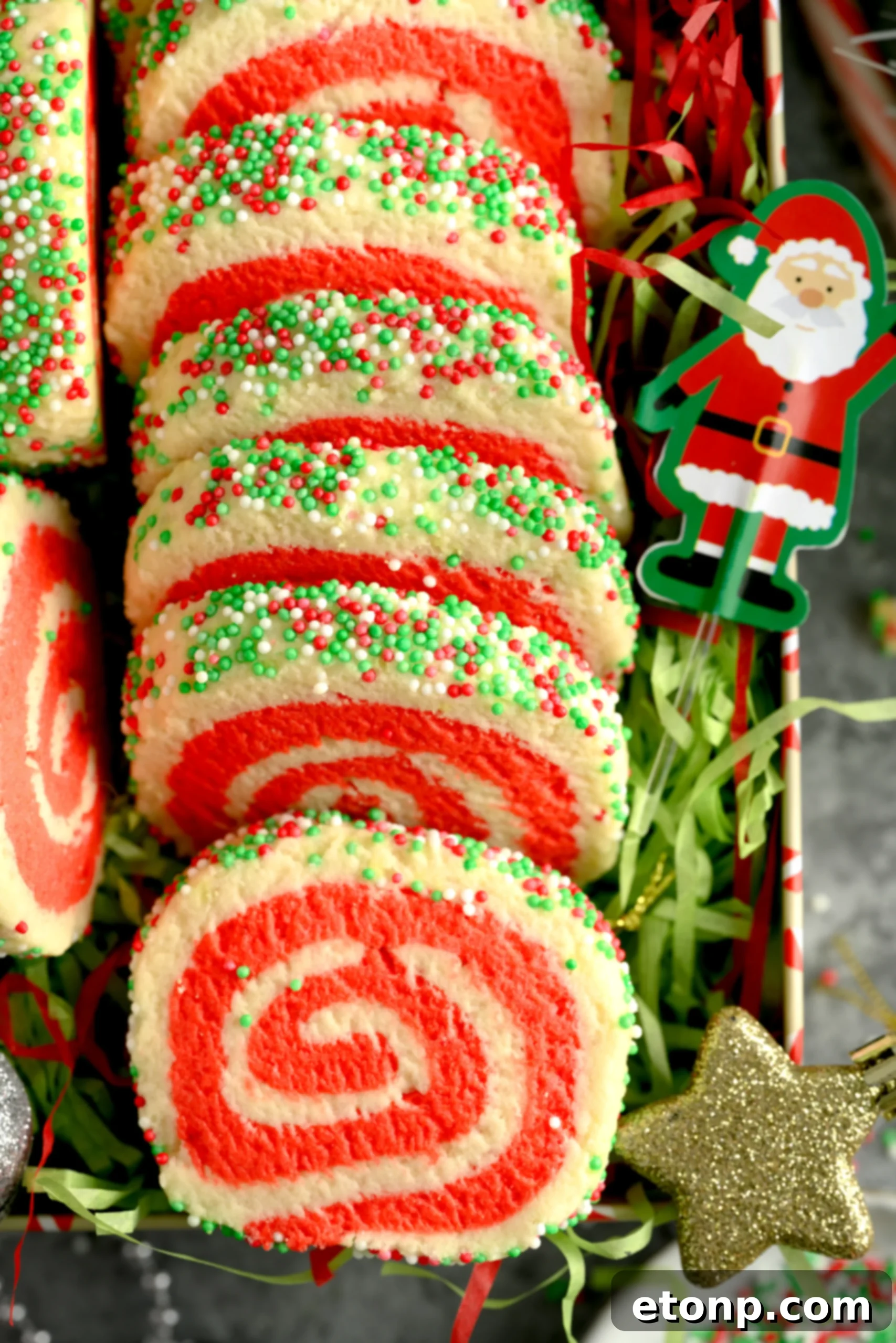 Yuletide Swirl Delights 12 A kitchen timer next to cookie ingredients