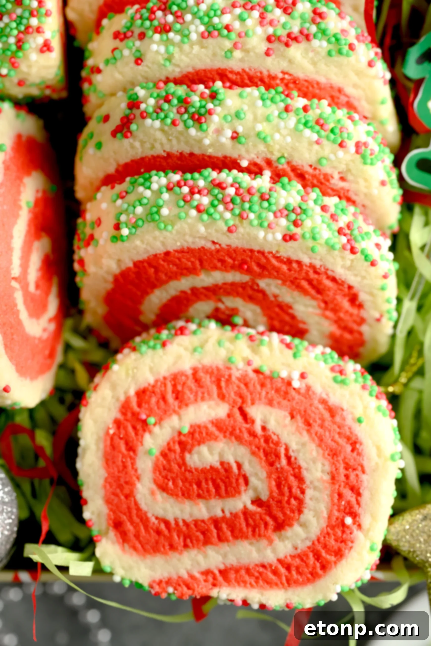 Yuletide Swirl Delights 14 Chocolate chips and cookie dough