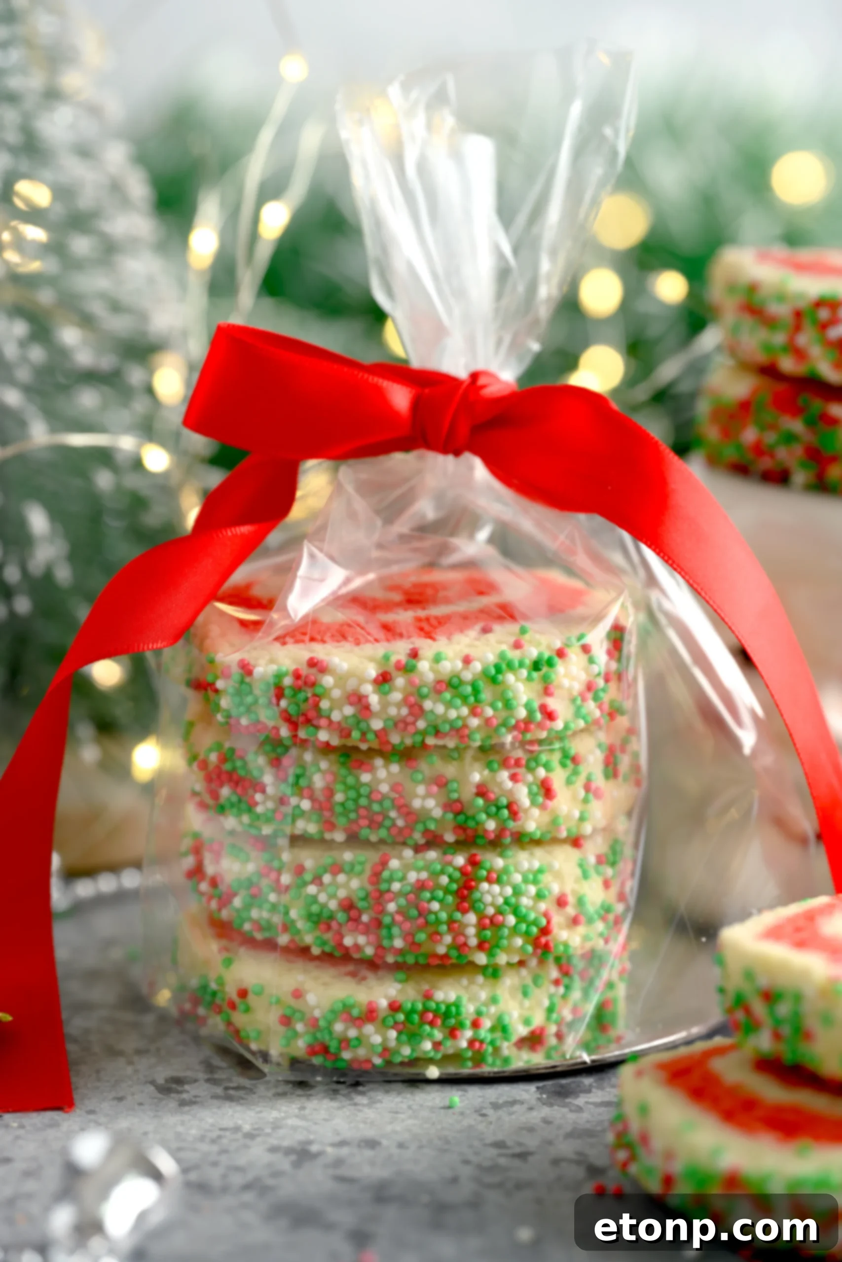 Yuletide Swirl Delights 7 A tray of uncooked pinwheel cookies ready for baking