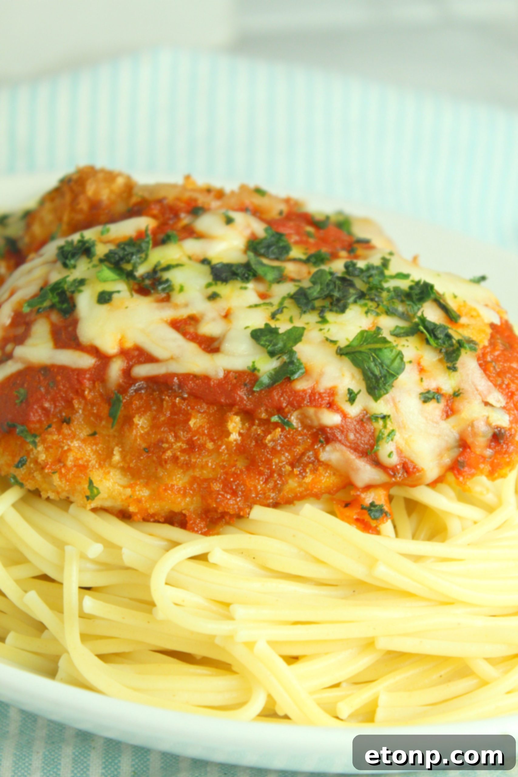 Crispy, Cheesy Chicken Parmesan 10 Two types of breadcrumbs in bowls, Panko and Italian