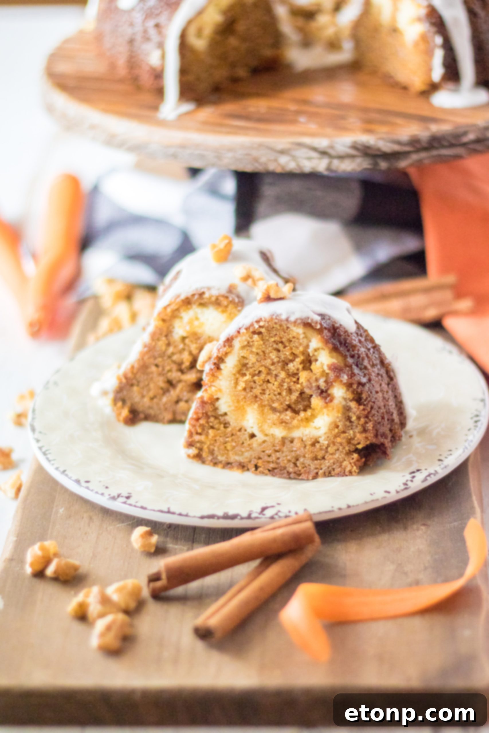 Carrot Cake with a Cheesecake Heart 7 Bowl of ingredients for Cheesecake Stuffed Carrot Cake