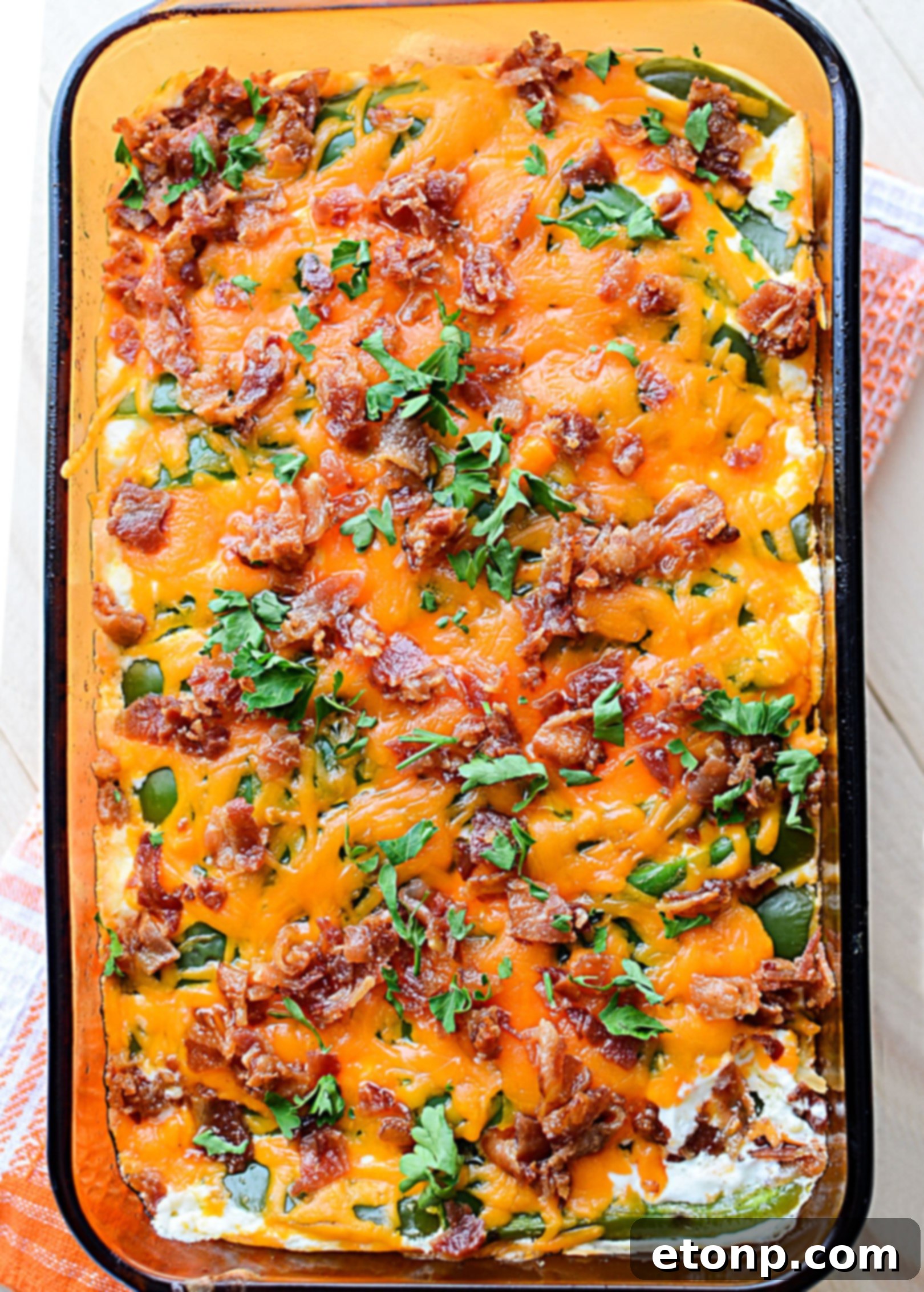 Keto Jalapeño Popper Chicken Bake 3 Close-up of creamy Jalapeno Popper Chicken Casserole ingredients mixed in a bowl