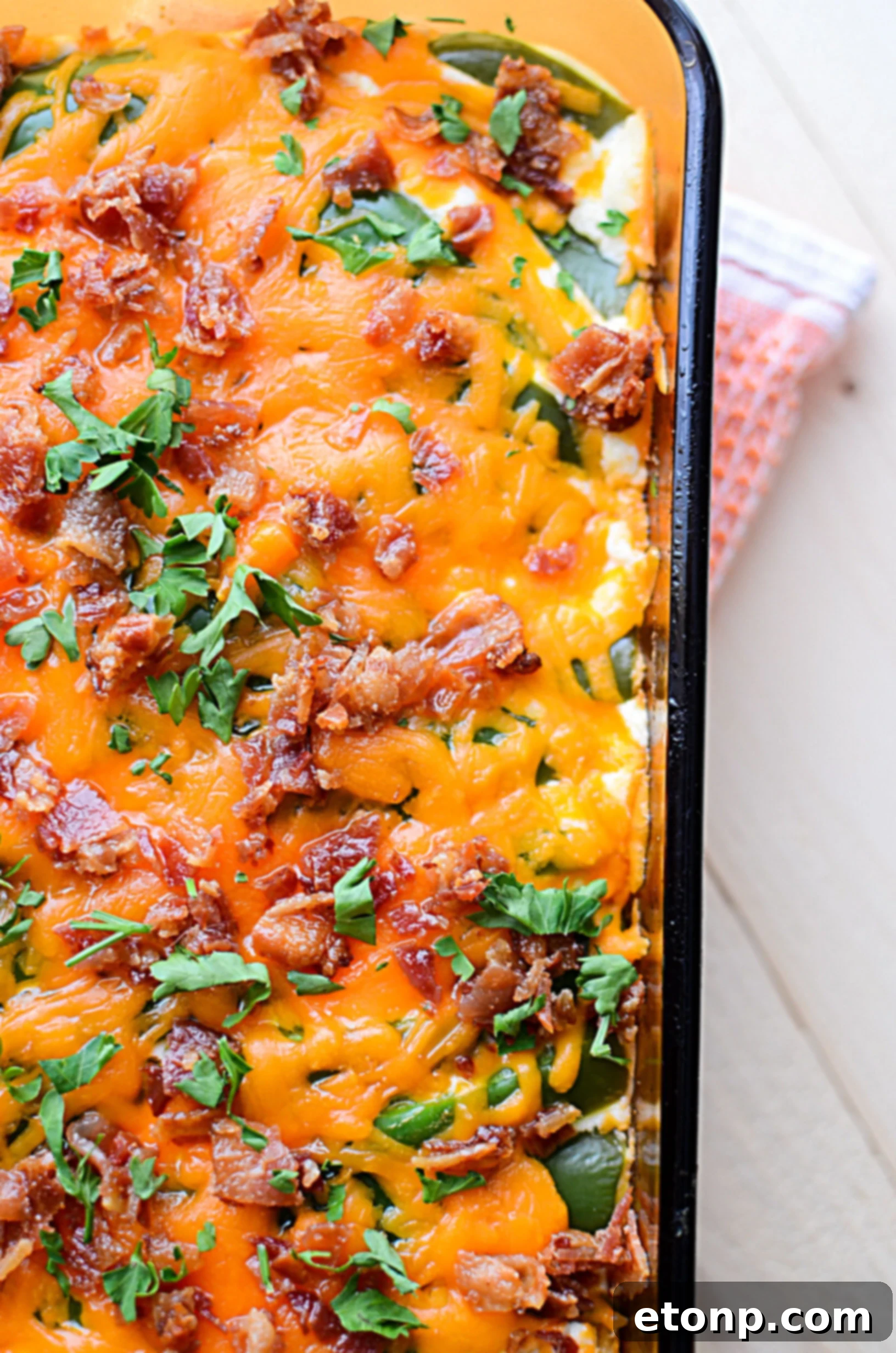 Keto Jalapeño Popper Chicken Bake 8 Shredded chicken in a bowl, ready for the casserole
