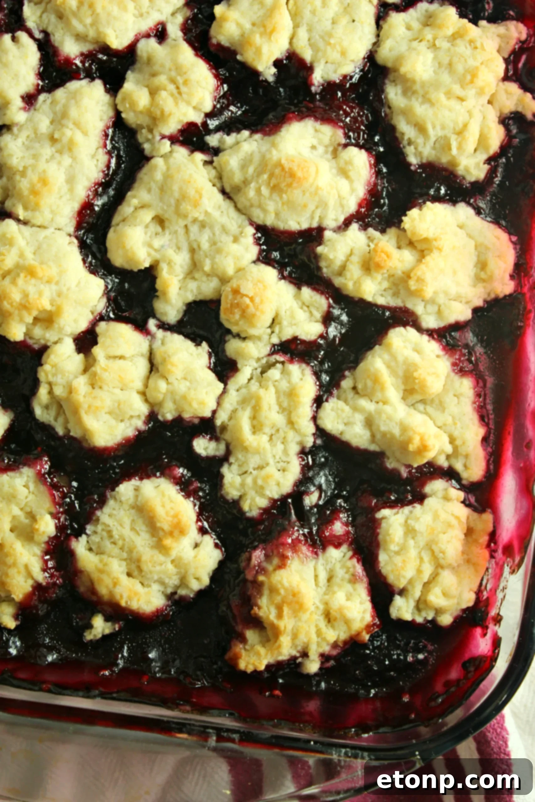 Ingredients for blackberry cobbler topping