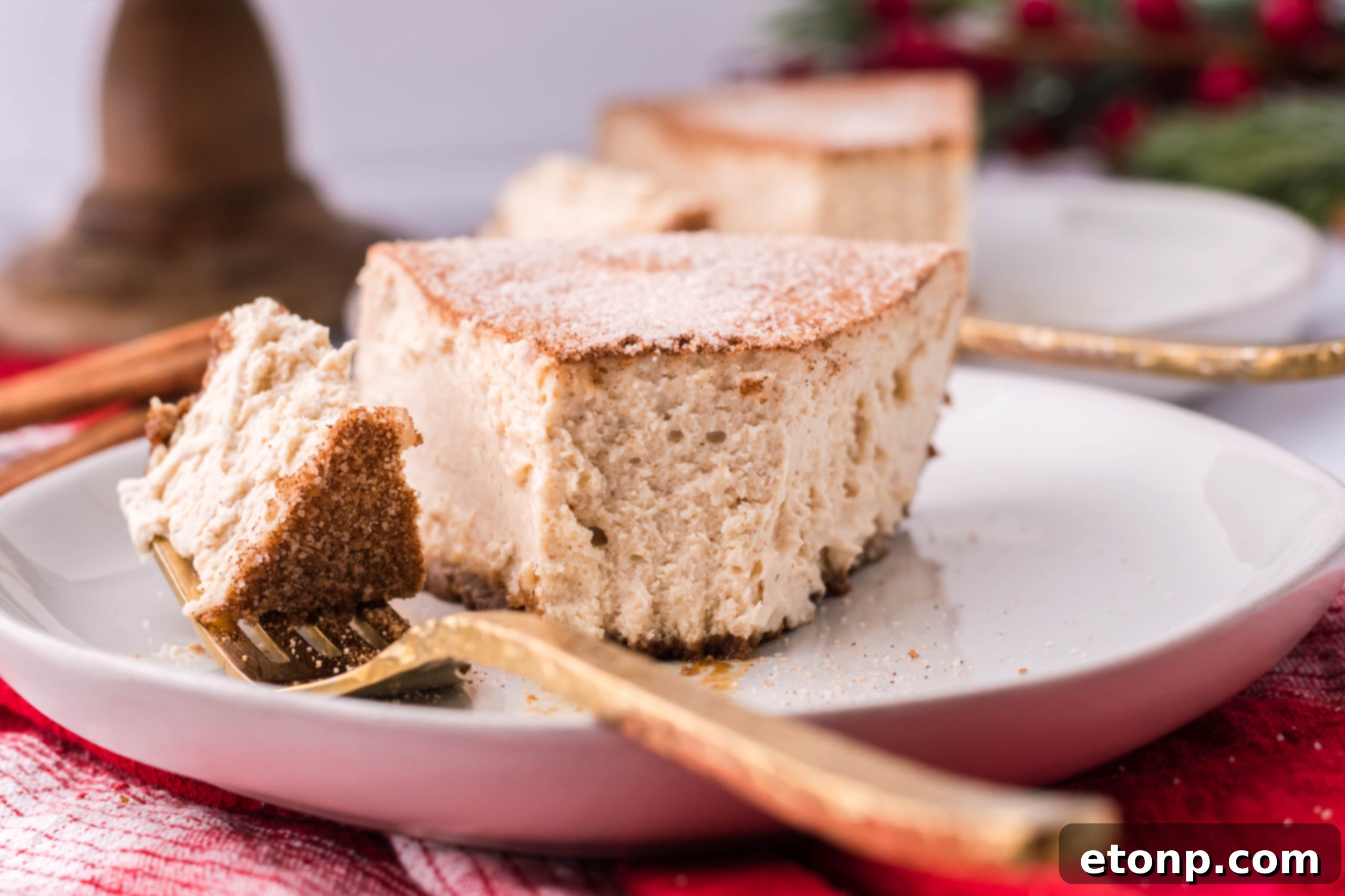 Warm Cinnamon Swirl Cheesecake 9 Snickerdoodle Cobbler in a baking dish