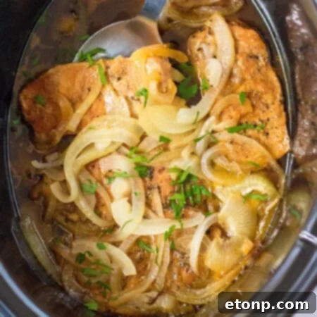 Slow Cooker Pork Chops and Onions