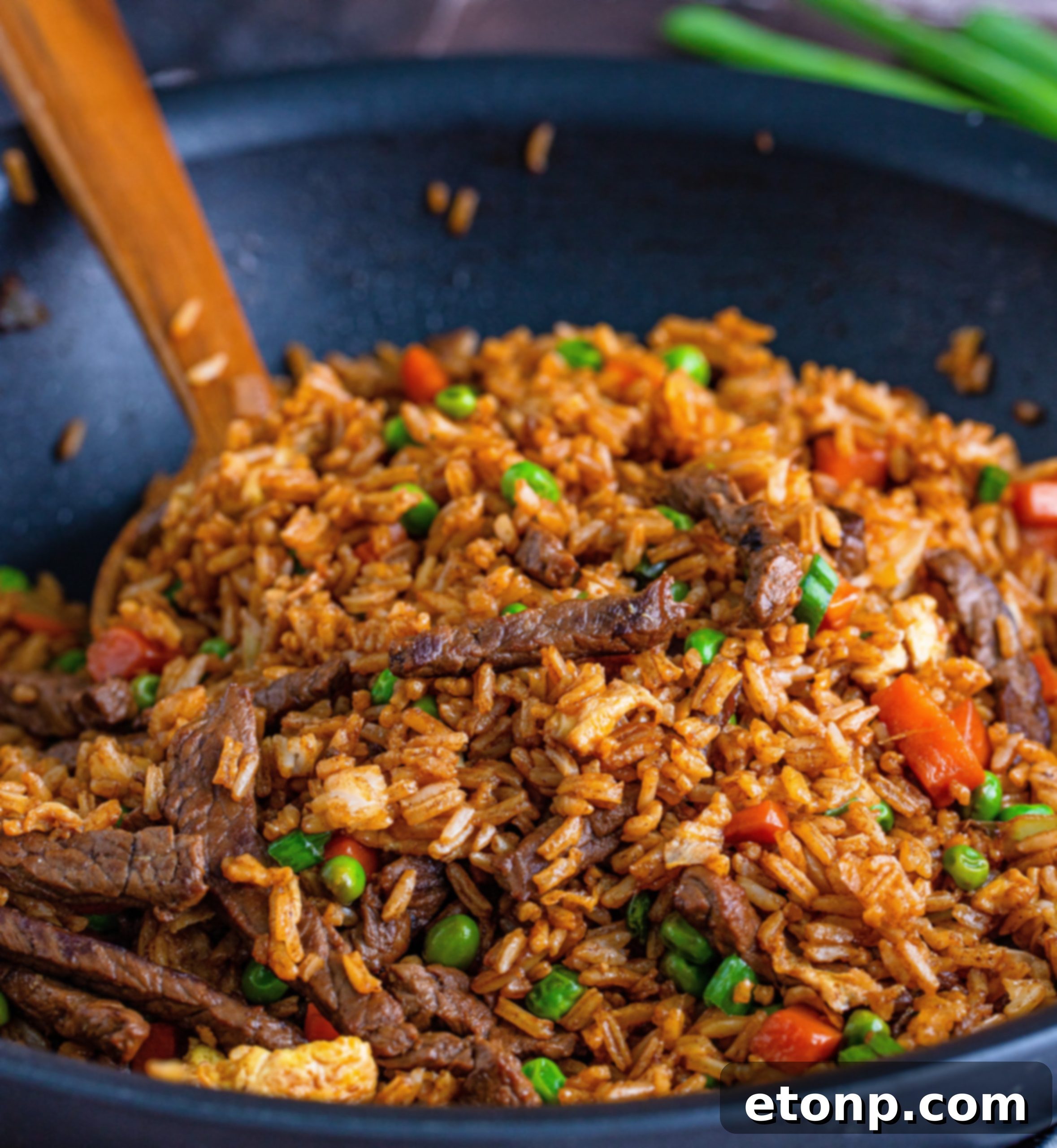 Alternative Beef Fried Rice with more vegetables