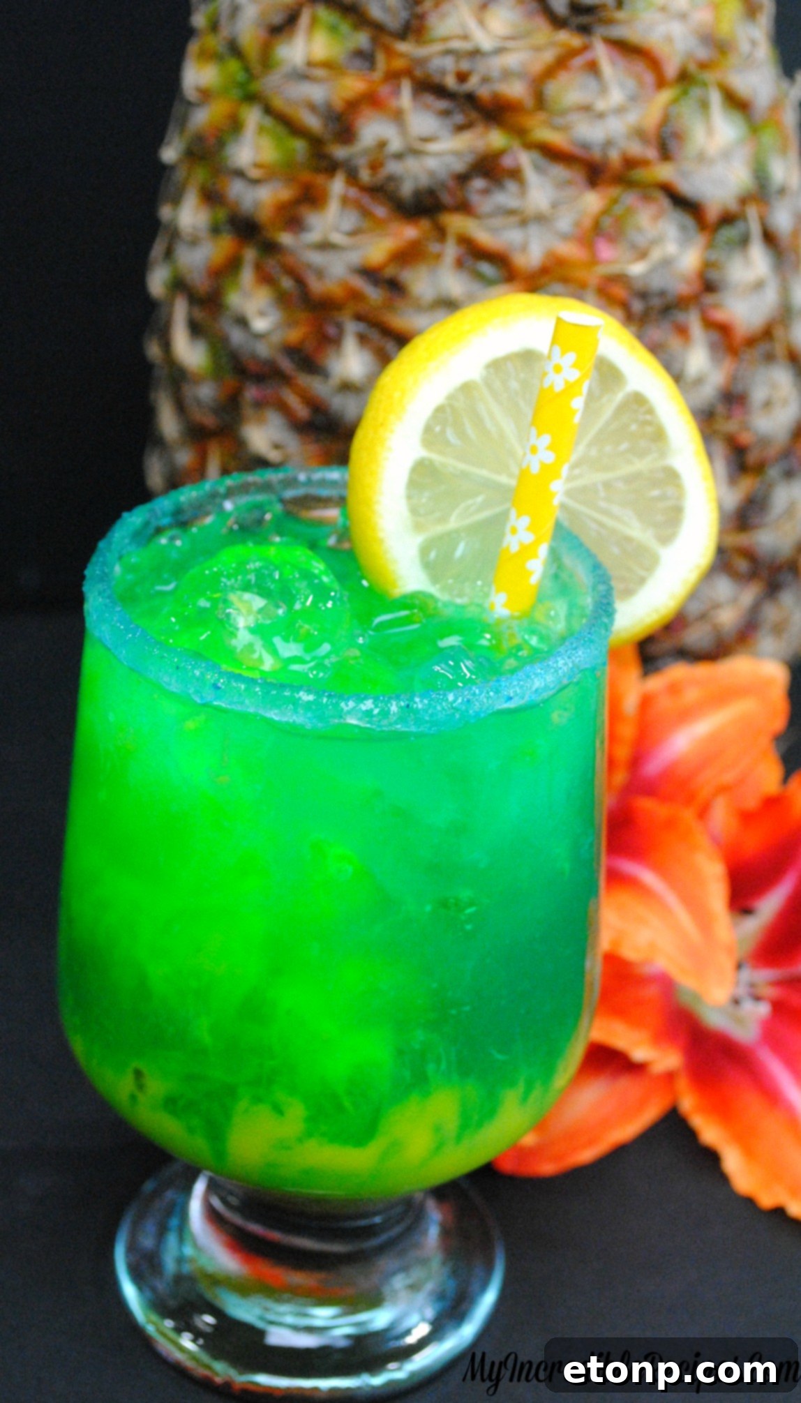 Lava Cocktail served outdoors, suggesting a party or gathering setting