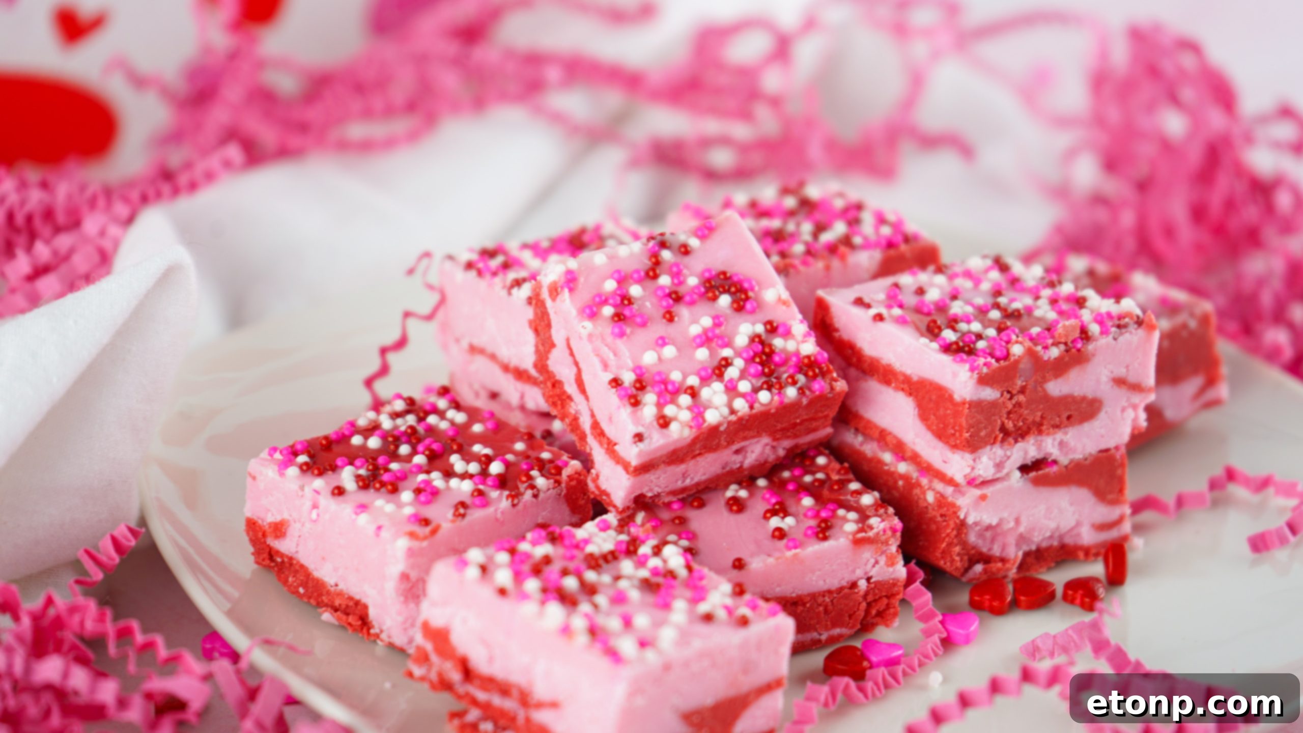 Ingredients for Valentine's Day Strawberry Fudge