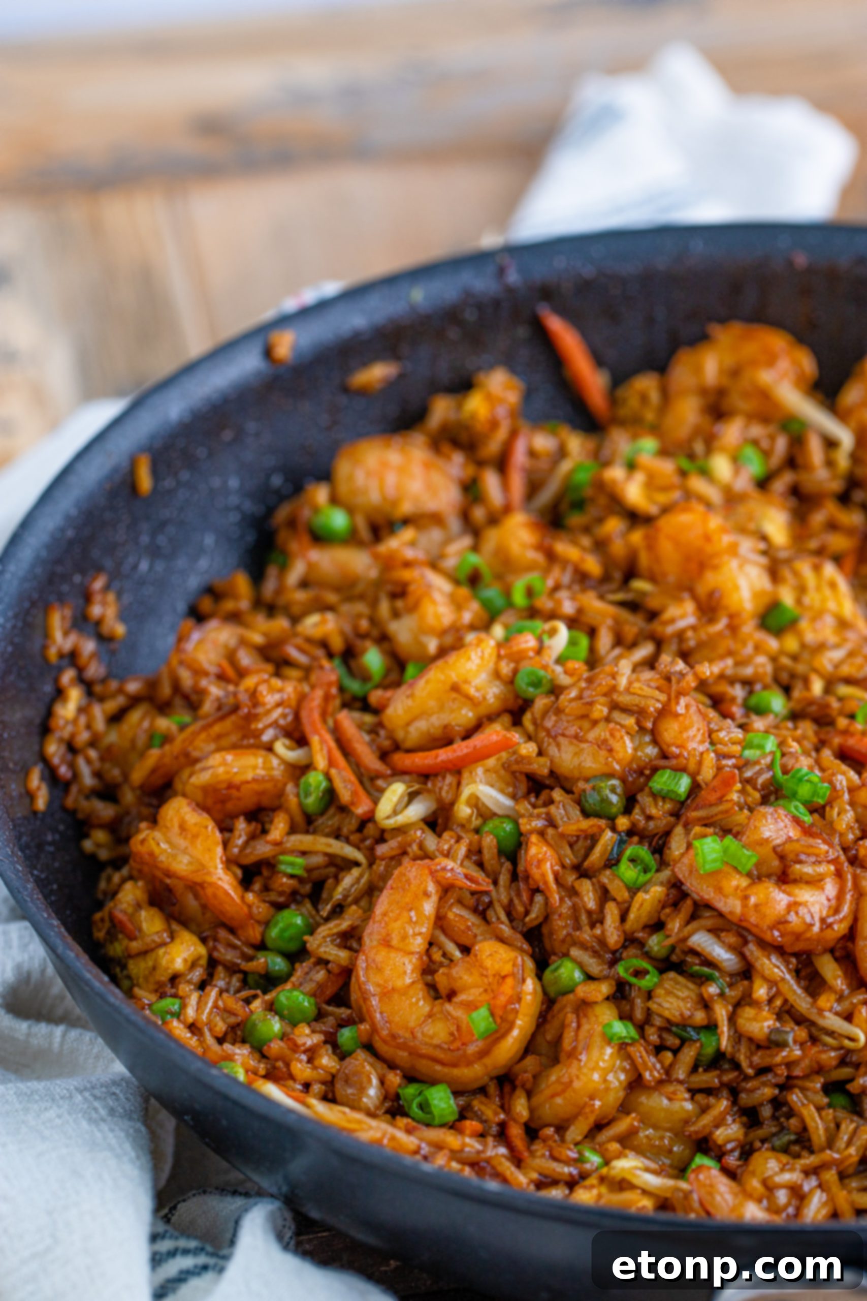 Golden Shrimp Fried Rice 16 Colorful assortment of fresh vegetables like broccoli, carrots, and bell peppers.