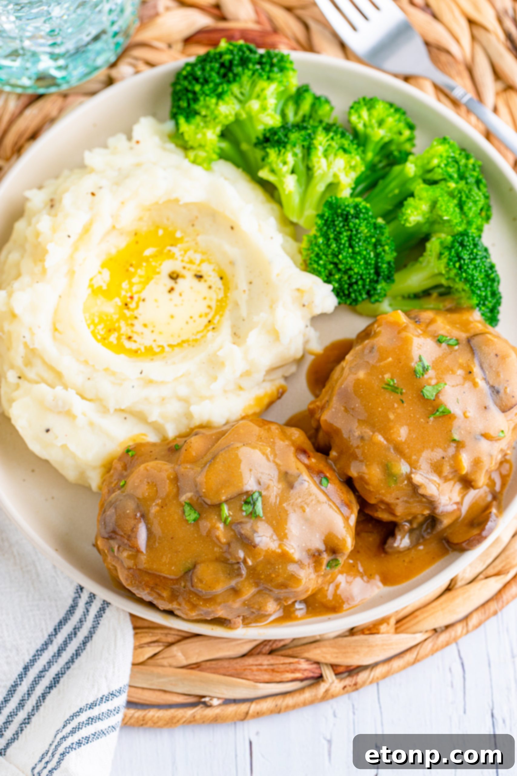 Ingredients for Salisbury Steak with Gravy