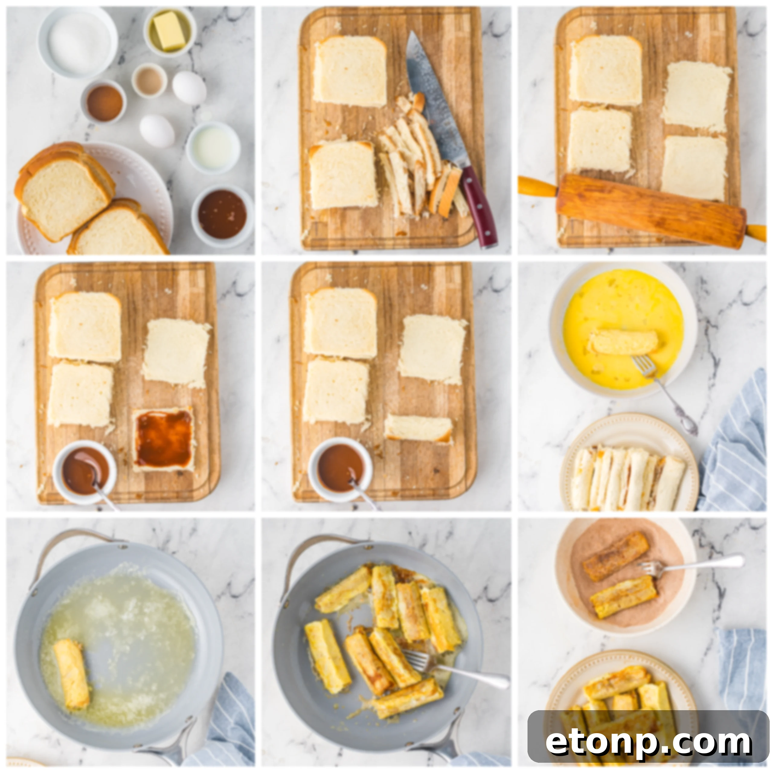 Platter of Churro French Toast Roll Ups