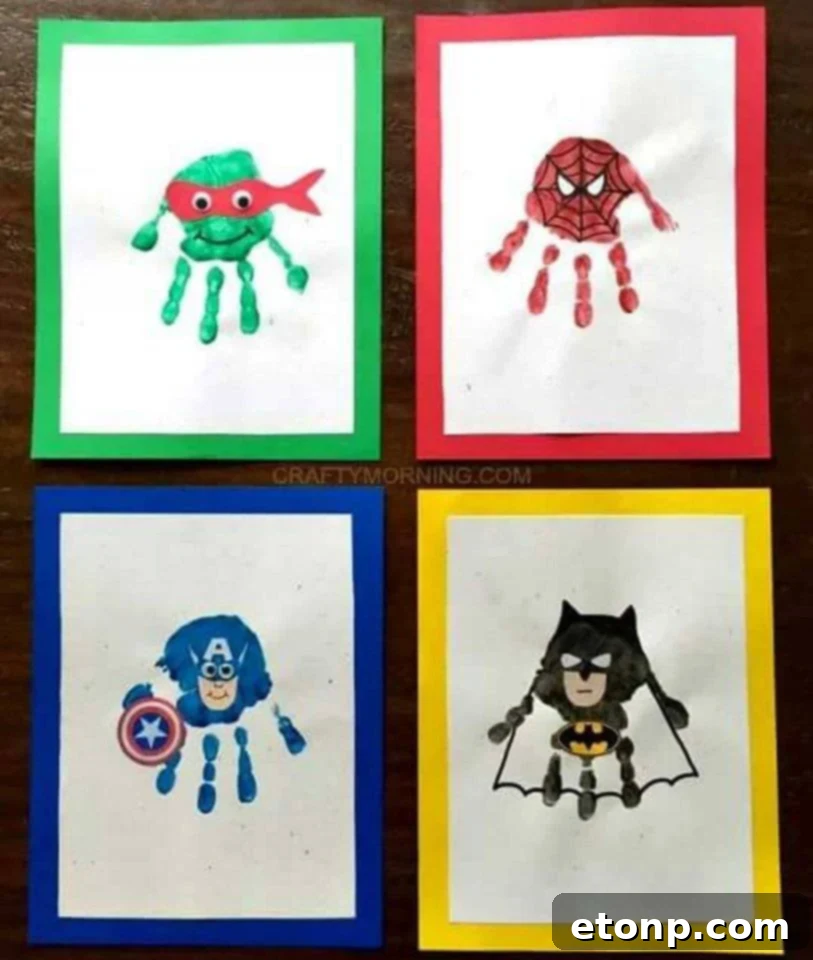 Superhero Handprints