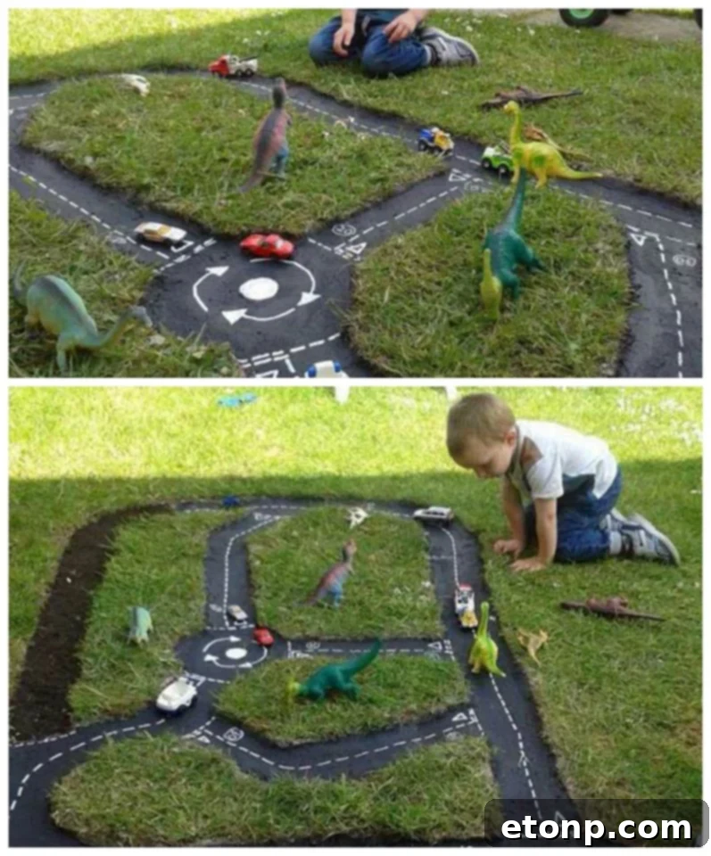 DIY Outdoor Race Tracks
