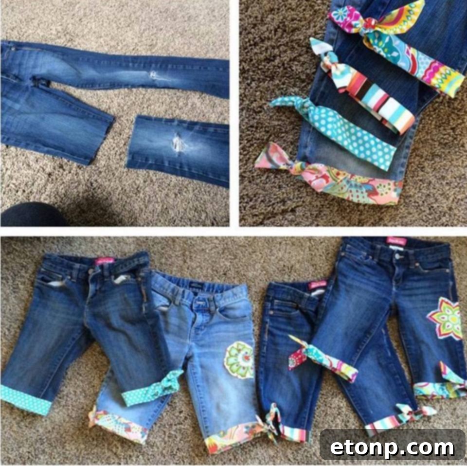 How to Upcycle Old Jeans into Cute Shorts