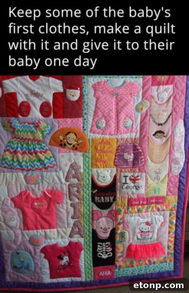Baby Clothes Keepsake Quilt