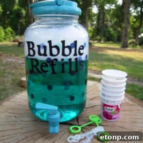 DIY Bubbles Refill Container