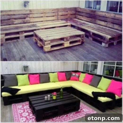 DIY Pallet Outdoor Sofa