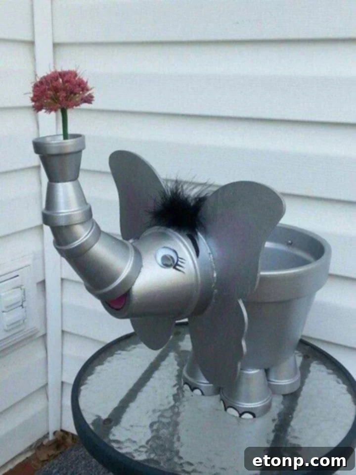 Elephant Terra Cotta Pots