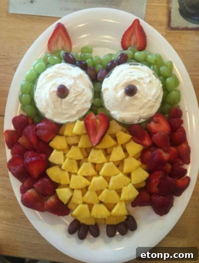 Fruit Owl Snack Tray