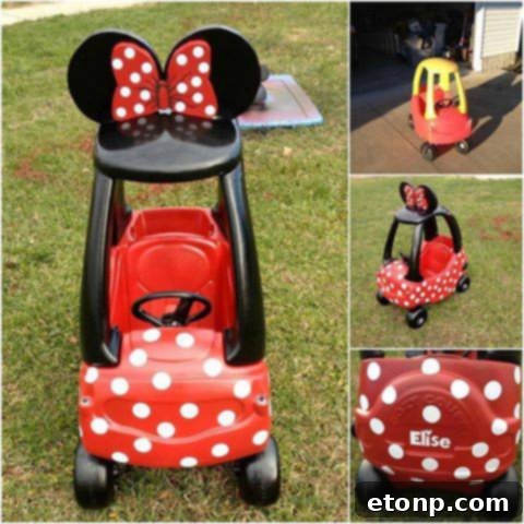 DIY Minnie Mouse Coupe Car