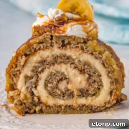 Homemade Banana Cake Roll