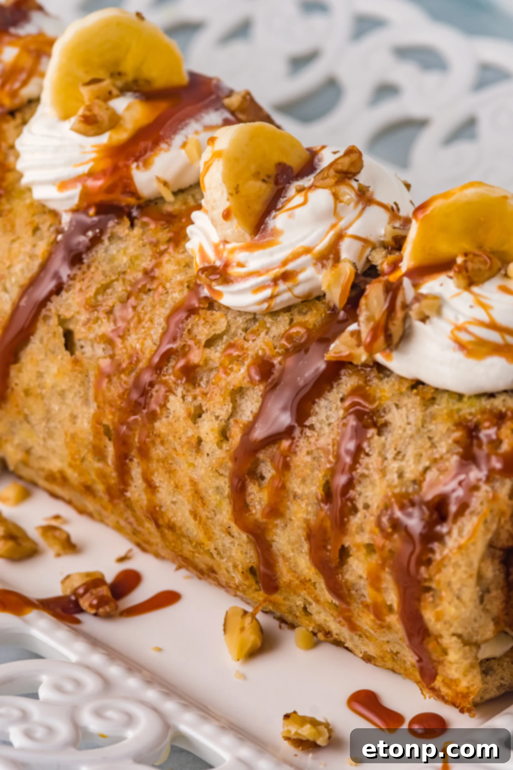 Overhead view of ingredients for Banana Cake Roll.