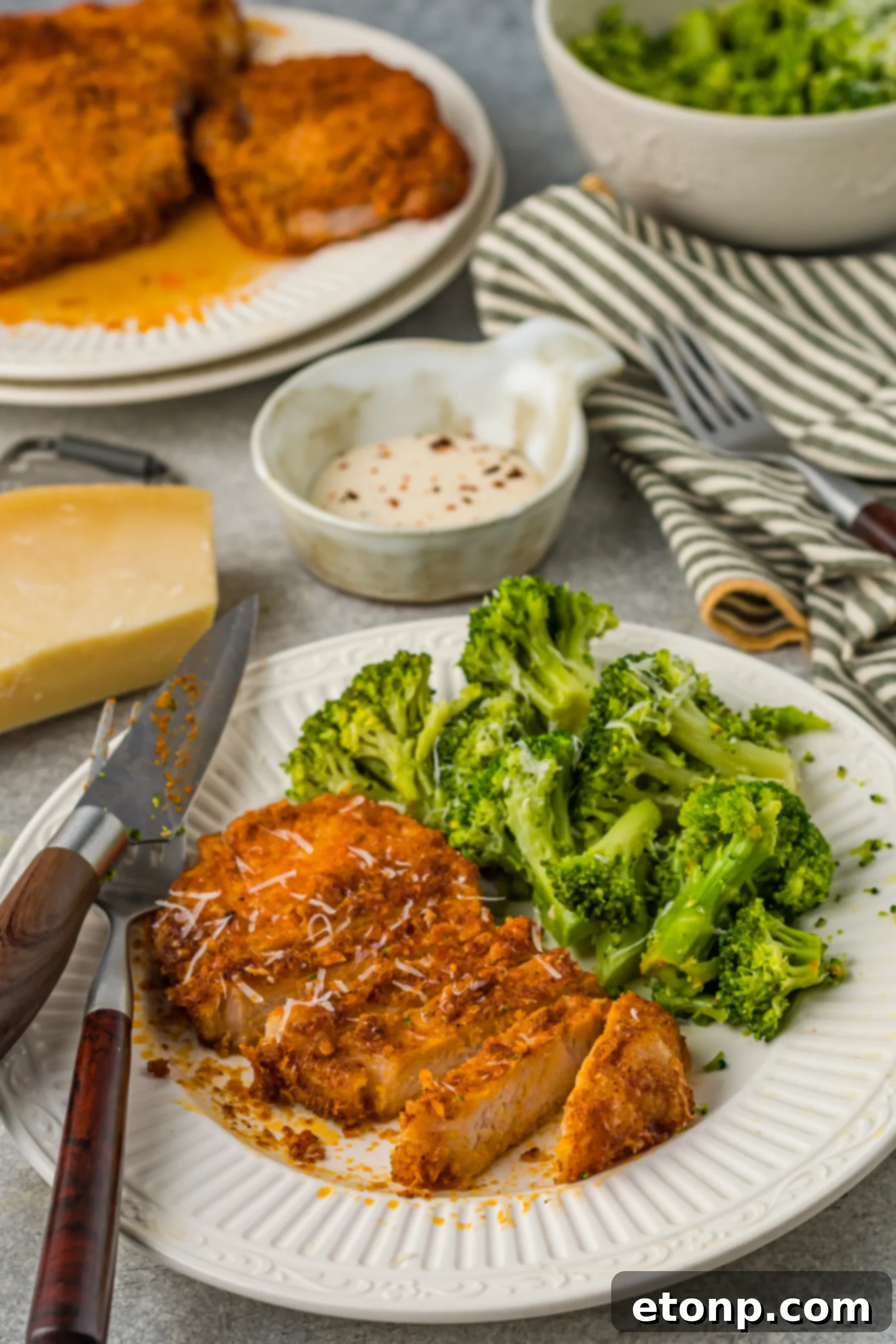 Crispy Air Fryer Parmesan Pork Chops 11 Air fryer pork chops recipe