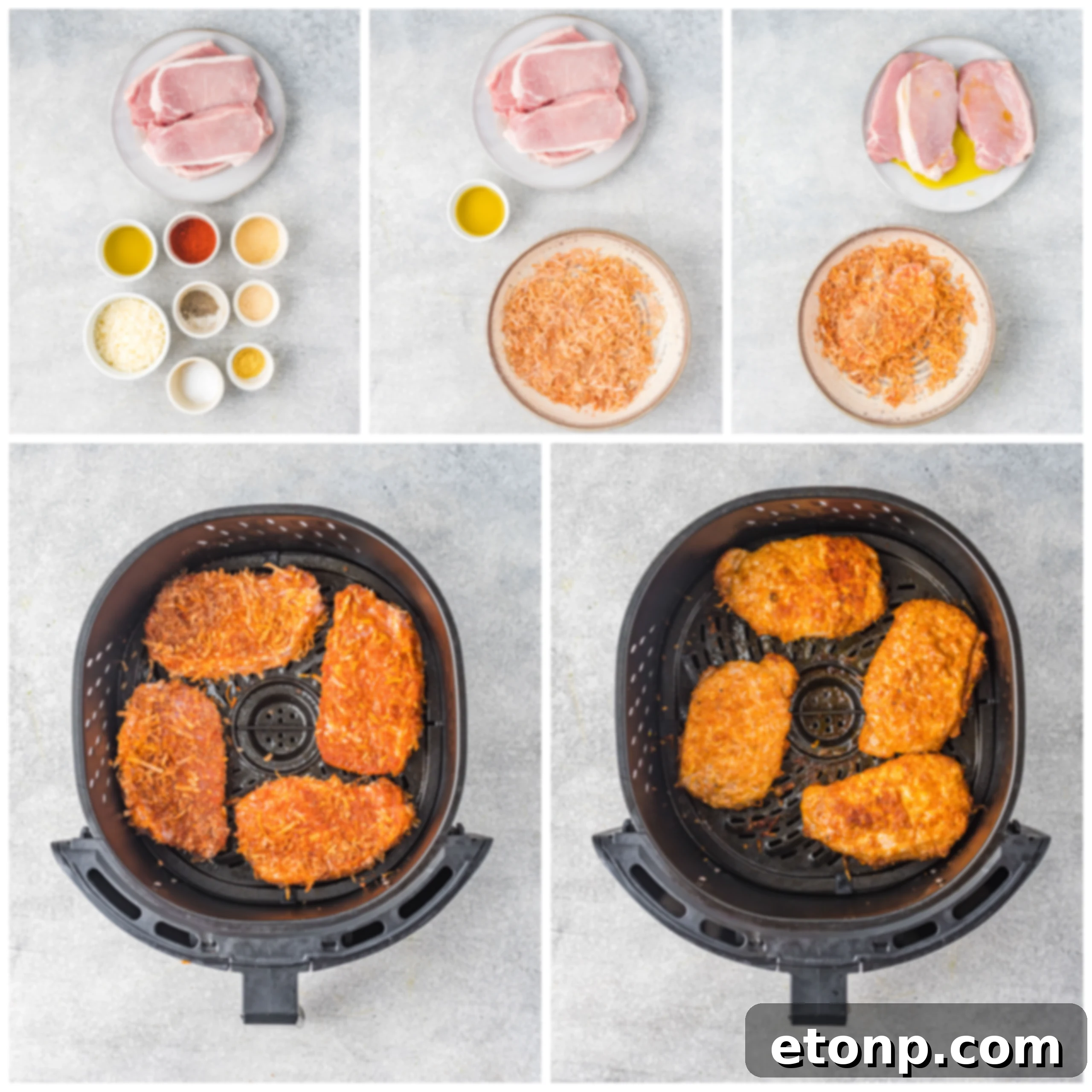 Crispy Air Fryer Parmesan Pork Chops 3 Air fryer pork chops recipe