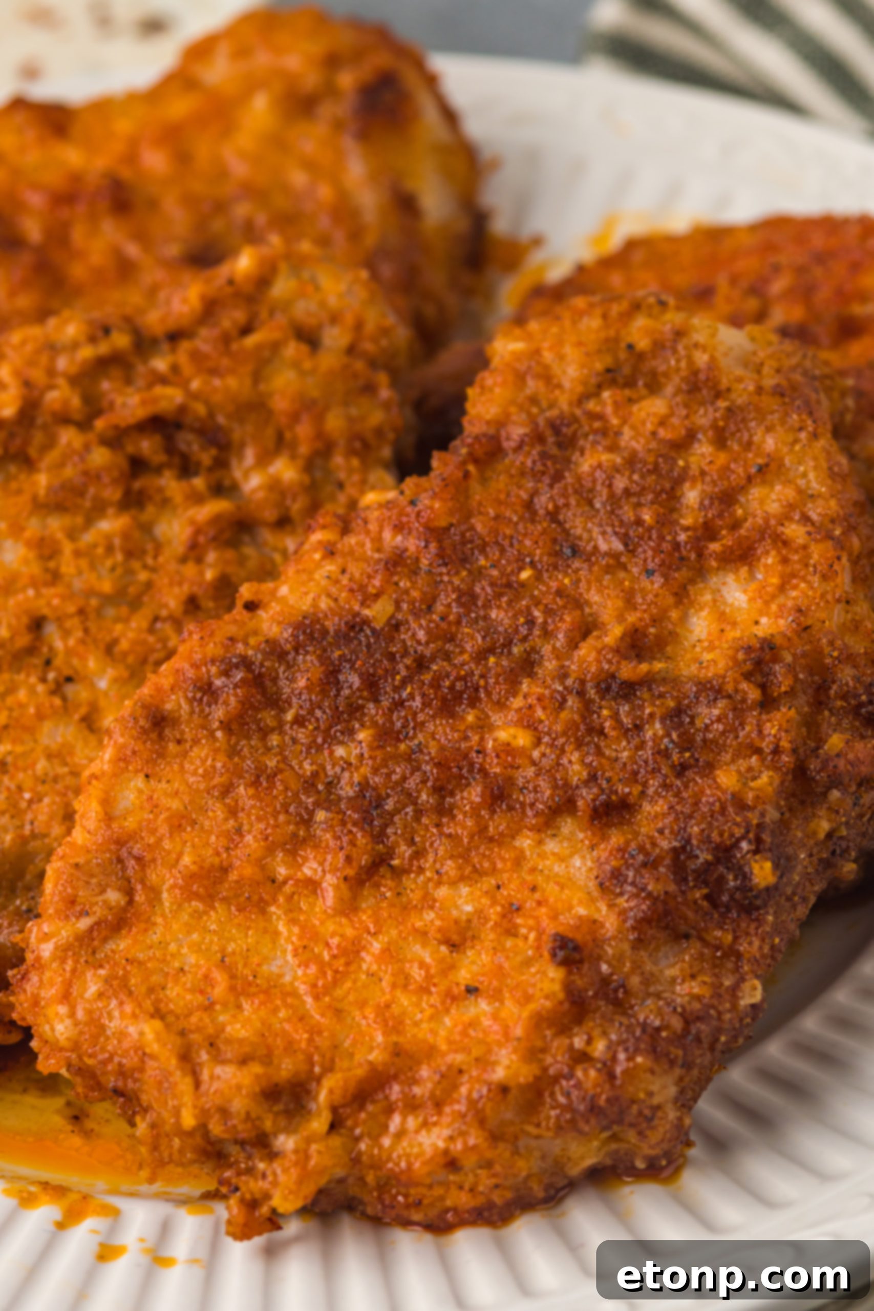 Crispy Air Fryer Parmesan Pork Chops 9 Air fryer pork chops recipe