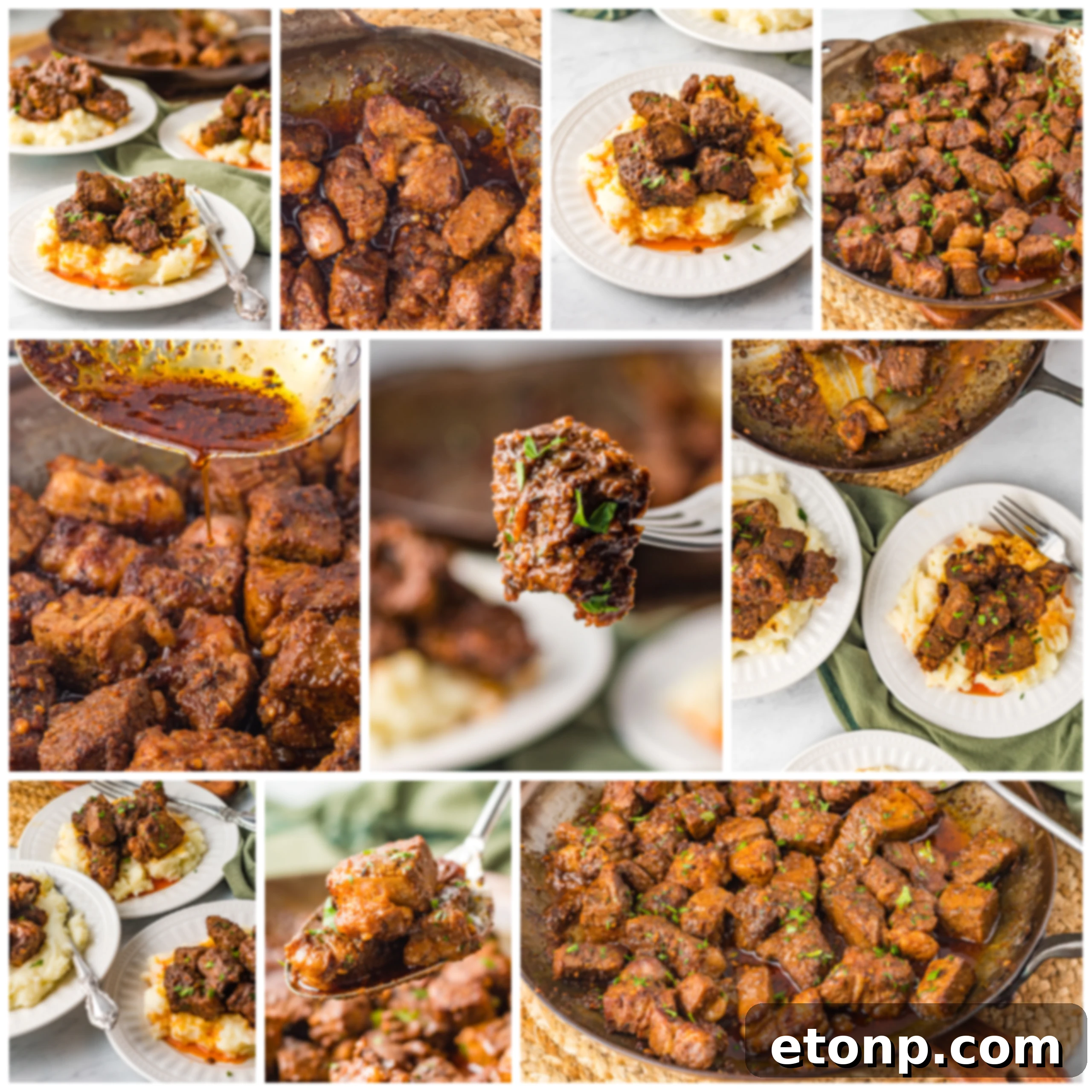 Savory Garlic Butter Steak Morsels 6 Seasonings laid out for the Cajun blend