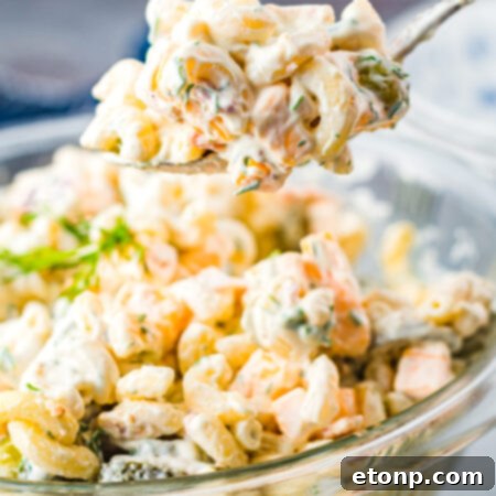 Dill Pickle Pasta Salad